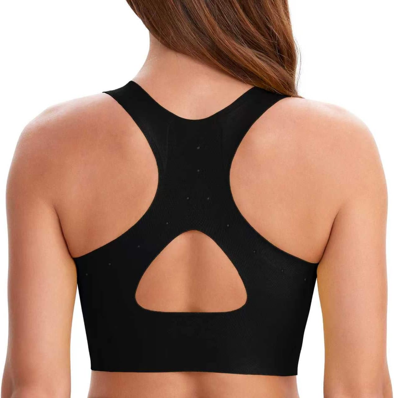 Fittingirls Women's High Impact Sports Bra | Triangular Stability, Seamless Breathable Laser-Cut Back, Non-Slip Lift Straps