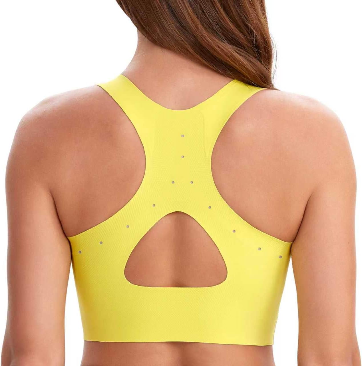 Fittingirls Sports Bras for Women High Impact, Seamless Wirefree Workout Bra with Removable Pads for Yoga Running - Image 2